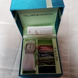 Hillard Hanson Watch 5 Different Satin Bands.